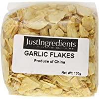 Los mejores  - JustIngredients Essential Garlic Flakes Copos de Ajo - 5 Paquetes de 100 gr - Total: 500 gr